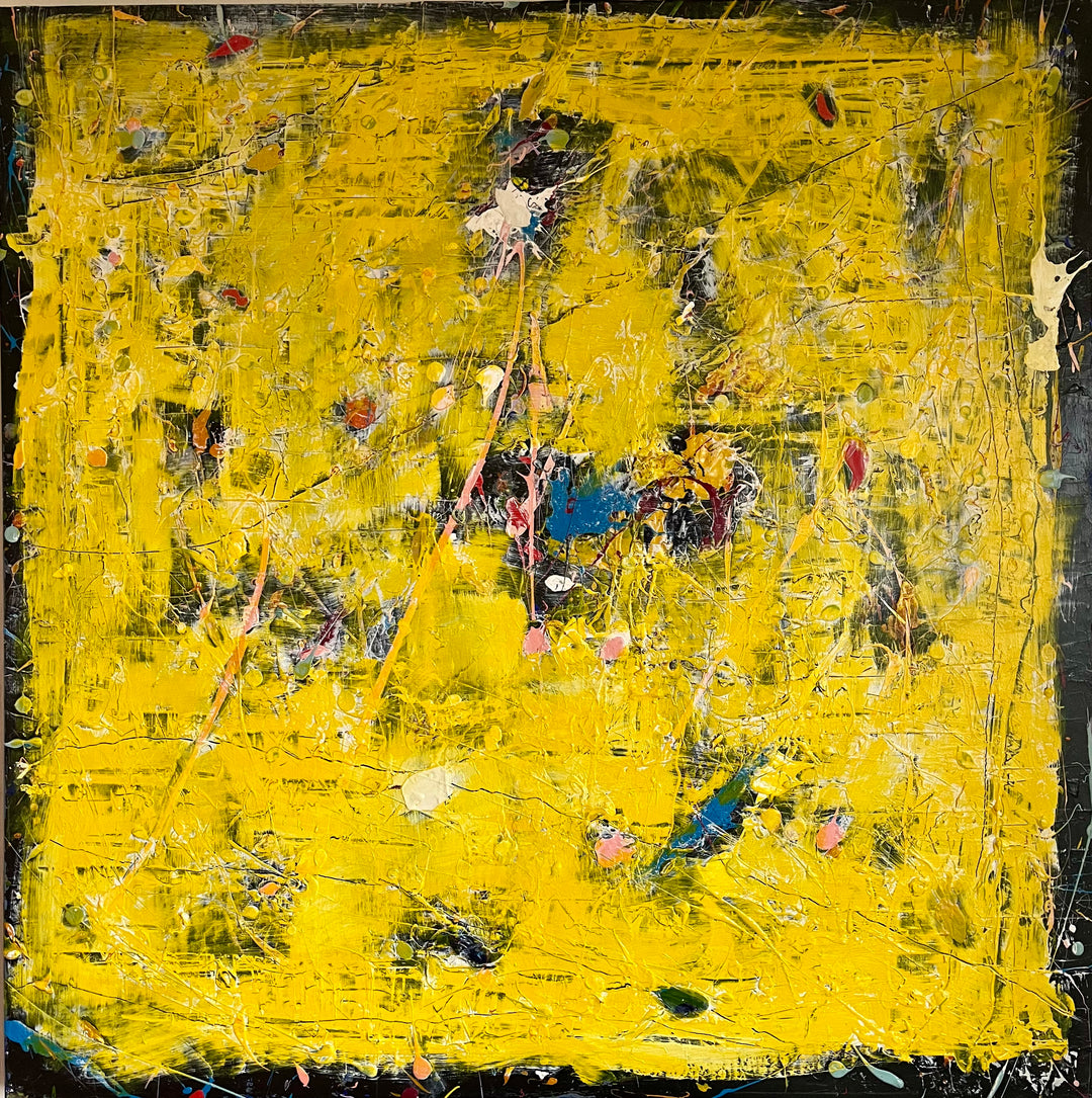 SOLGT / Yellow is the new Black • 100 * 100 cm