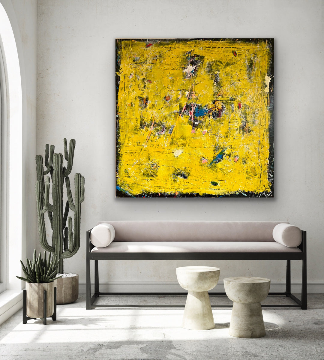 SOLGT / Yellow is the new Black • 100 * 100 cm