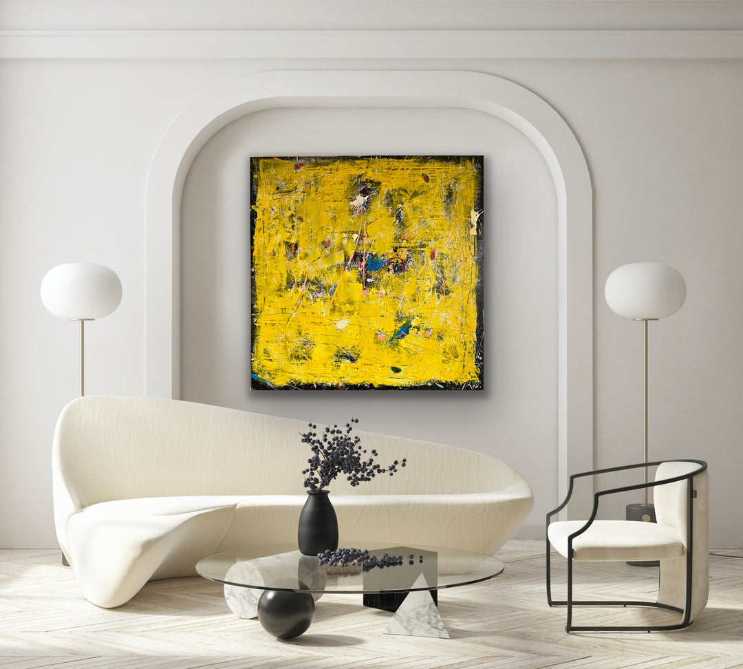SOLGT / Yellow is the new Black • 100 * 100 cm