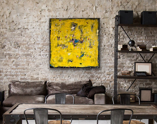 SOLGT / Yellow is the new Black • 100 * 100 cm