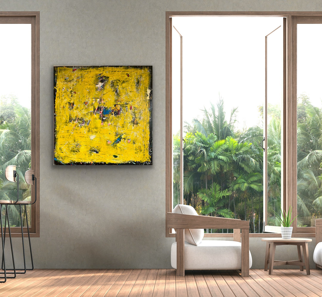 SOLGT / Yellow is the new Black • 100 * 100 cm