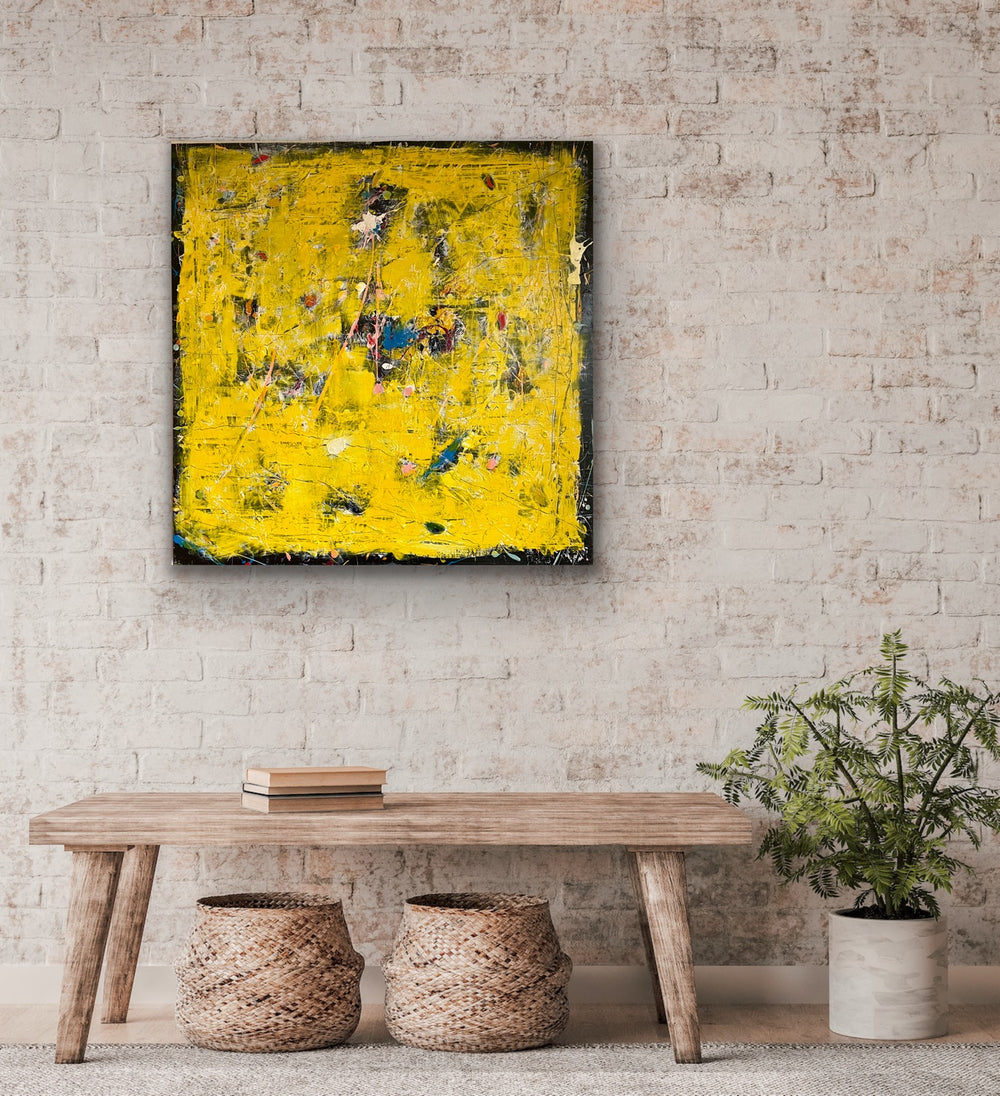 SOLGT / Yellow is the new Black • 100 * 100 cm