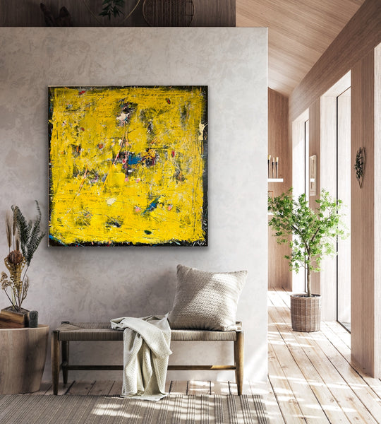 SOLGT / Yellow is the new Black • 100 * 100 cm